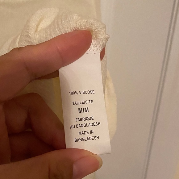 Suzy Shier Cream Ruffle Blouse - Picture 3 of 3